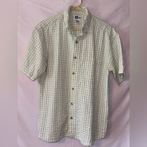 Arizona Jean Company Gray Casual Button Down Shirt